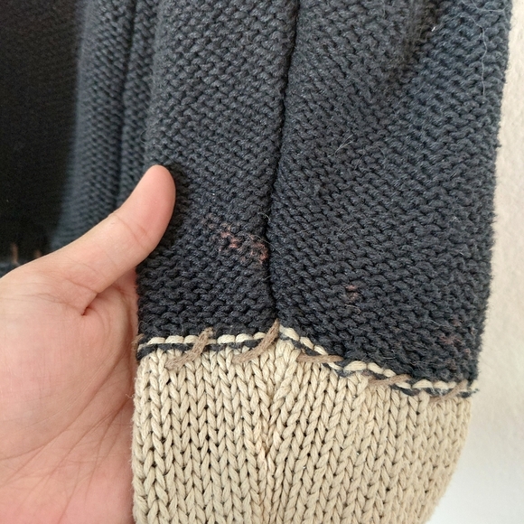 Vintage Christopher & Banks Hand Embroidered PatchWork Sweater Size Large - Picture 4 of 7